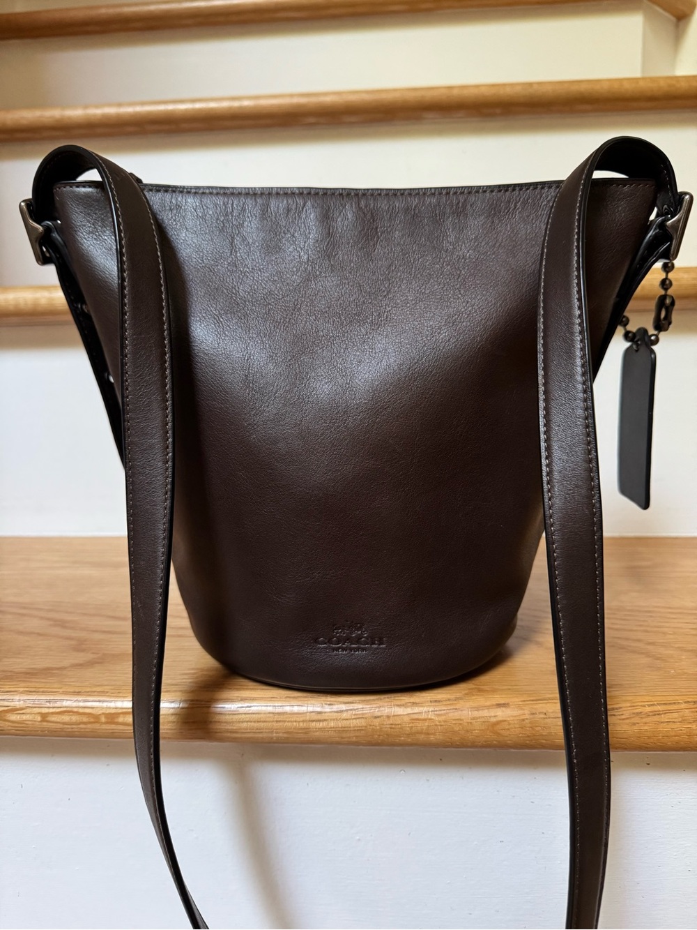 Coach Bleecker Leather Sport Mini Duffle Bucket Shoulder Bag 32281